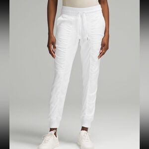 Dance Studio Mid-Rise Jogger Full Length in White
